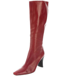 Robert Clergerie Leather Knee High Boots
