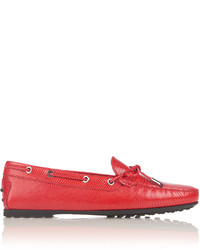Tod's Gommini Lace Up Leather Loafers
