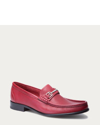 Bally Lorian Red Leather Loafer