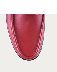 Bally Lorian Red Leather Loafer
