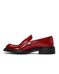 Prada Red Patent Loafers