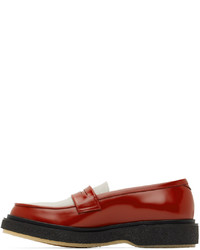 ADIEU Red White Type 5 Loafers