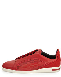 Puma Ferrari Leather Low Top Sneaker Red