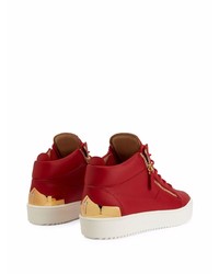 Giuseppe Zanotti Kriss Steel Mid Top Sneakers