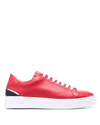 Philipp Plein Lace Up Leather Sneakers