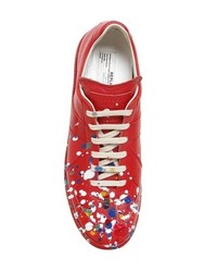 Maison Margiela Drip Painted Leather Sneakers