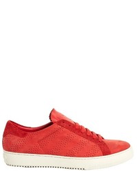 Off-White Perforated Low Top Nubuck Leather Trainers