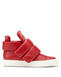 Giuseppe Zanotti Quilted Strap Detail Leather Sneakers