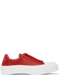 Alexander McQueen Red Deck Plimsol Sneakers
