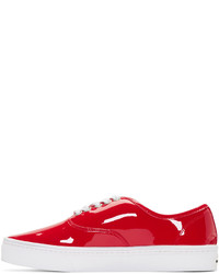 Junya Watanabe Red Patent Leather Sneakers