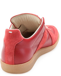 Maison Martin Margiela Replica Leather Low Top Sneaker Red