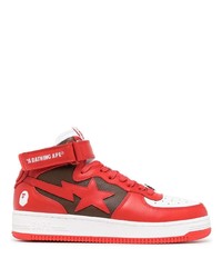 A Bathing Ape Star Patch Hi Top Trainers