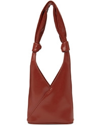 MM6 MAISON MARGIELA Red Faux Leather Messenger Bag