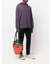 Moschino Strawberry Shaped Logo Shoulder Bag