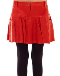 Thakoon Addition Leather Tulip Skirt