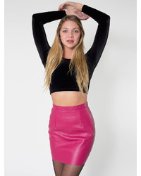 American Apparel The Leather Mini Skirt