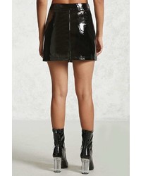 Forever 21 Faux Patent Leather Mini Skirt