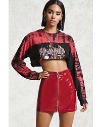 Forever 21 Faux Patent Leather Mini Skirt