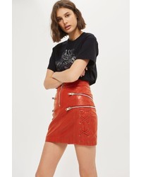Topshop Lace Side Zip Leather