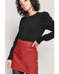 Forever 21 Studded Faux Leather Skirt