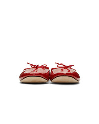 Repetto Red Patent Leila Mule Ballerina Flats