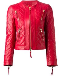 Red Leather Outerwear