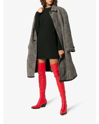 Givenchy Red 60 Over The Knee Leather Cowboy Boots