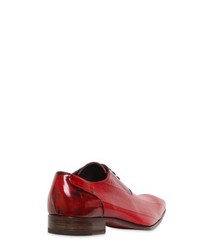 Eel And Leather Oxford Lace Up Shoes