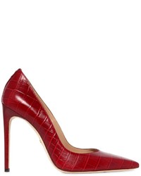 Dsquared2 110mm Croc Embossed Leather Pumps