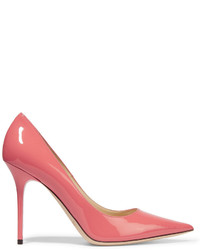 Jimmy Choo Abel Patent Leather Pumps Coral