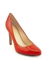 Adrienne Vittadini Monique Red Patent Leather Pumps Heels Shoes