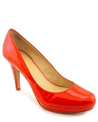 Circa Joan & David Pearly Red Patent Leather Pumps Heels Shoes