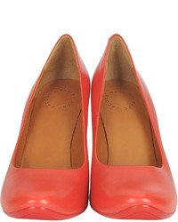 Marc by Marc Jacobs Coral Red Leather Pump