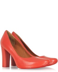 Marc by Marc Jacobs Coral Red Leather Pump
