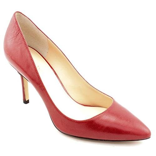 Enzo Angiolini Callme Red Leather Pumps Heels Shoes | Where to buy ...