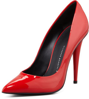 Giuseppe Zanotti Ester Patent Leather Pump Red | Where to buy