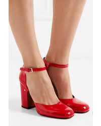 Laurence Dacade Mindy Patent Leather Mary Jane Pumps Red