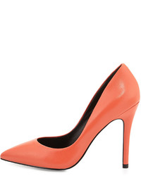 Charles by Charles David Pact Leather Pointed Toe Pump Coral
