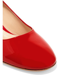 Gianvito Rossi Patent Leather Pumps Red