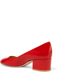 Gianvito Rossi Patent Leather Pumps Red