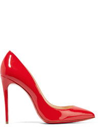 Christian Louboutin Pigalle Follies 100 Patent Leather Pumps Red