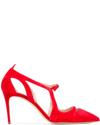 Casadei Pointed Toe Strappy Pumps
