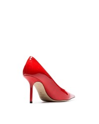 Jimmy Choo Red Love 85 Patent Leather Pumps