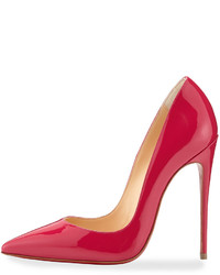 Christian Louboutin So Kate Patent 120mm Red Sole Pump Rosa