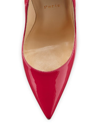 Christian Louboutin So Kate Patent 120mm Red Sole Pump Rosa