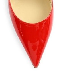 Christian Louboutin So Kate Patent Leather Point Toe Pumps