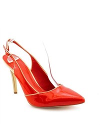 Victor Lydia Red Patent Leather Pumps Heels Shoes Newdisplay