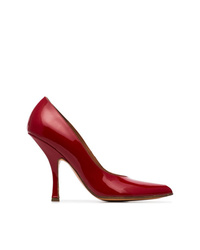 Y/Project Y Project Red Open Toe 110 Patent Leather Pumps