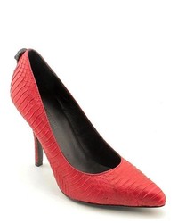 Zadig & Voltaire Stellato Red Leather Pumps Heels Shoes
