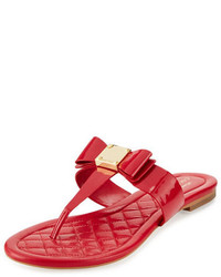 Cole Haan Tali Bow T Strap Sandal Tingo Red